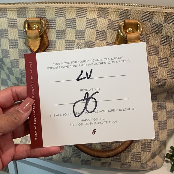 Louis Vuitton white damier azur Saleyea MM tote - Picture 12 of 15